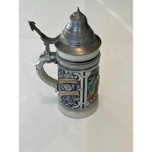 Original Thewalt  ALT GRENZAU 1894 WEST GERMANY LIDDED BEER STEIN 9" T, Ltd Ed